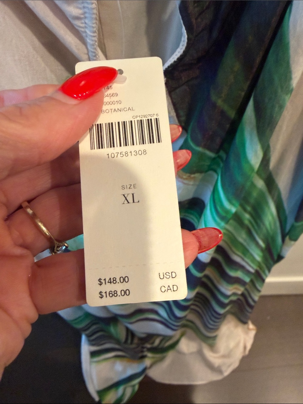 Anthropologie Flowing Green & Black Print Maxi Dress - Picture 3 of 7